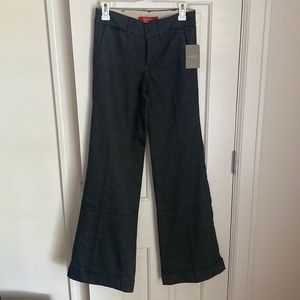 NWT Anthropologie herringbone wide leg trousers, size 0